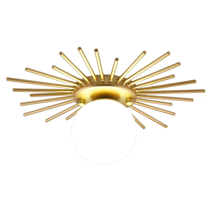 BowLift | HaloBeam – Elegant Glass and Iron Wall Lamp for Classic Touch