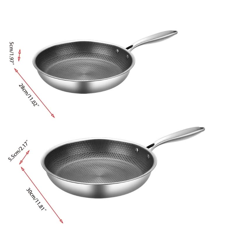 BowLift | PanPro 30cm Stainless Steel Non-Stick Frying Pan