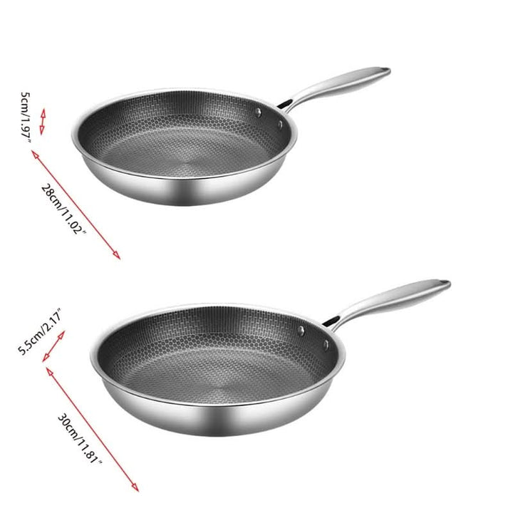 BowLift | PanPro 30cm Stainless Steel Non-Stick Frying Pan