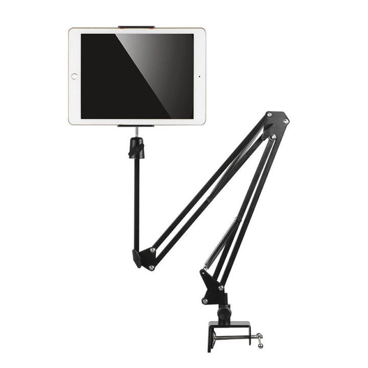 BowLift | Long Arm Heavy-Duty Desk Mount Tablet Holder