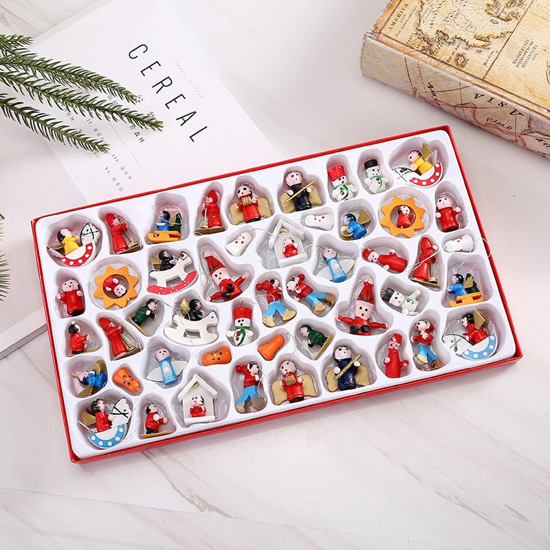 BowLift | 48pcs Santa's Runners Wooden Decoration Set