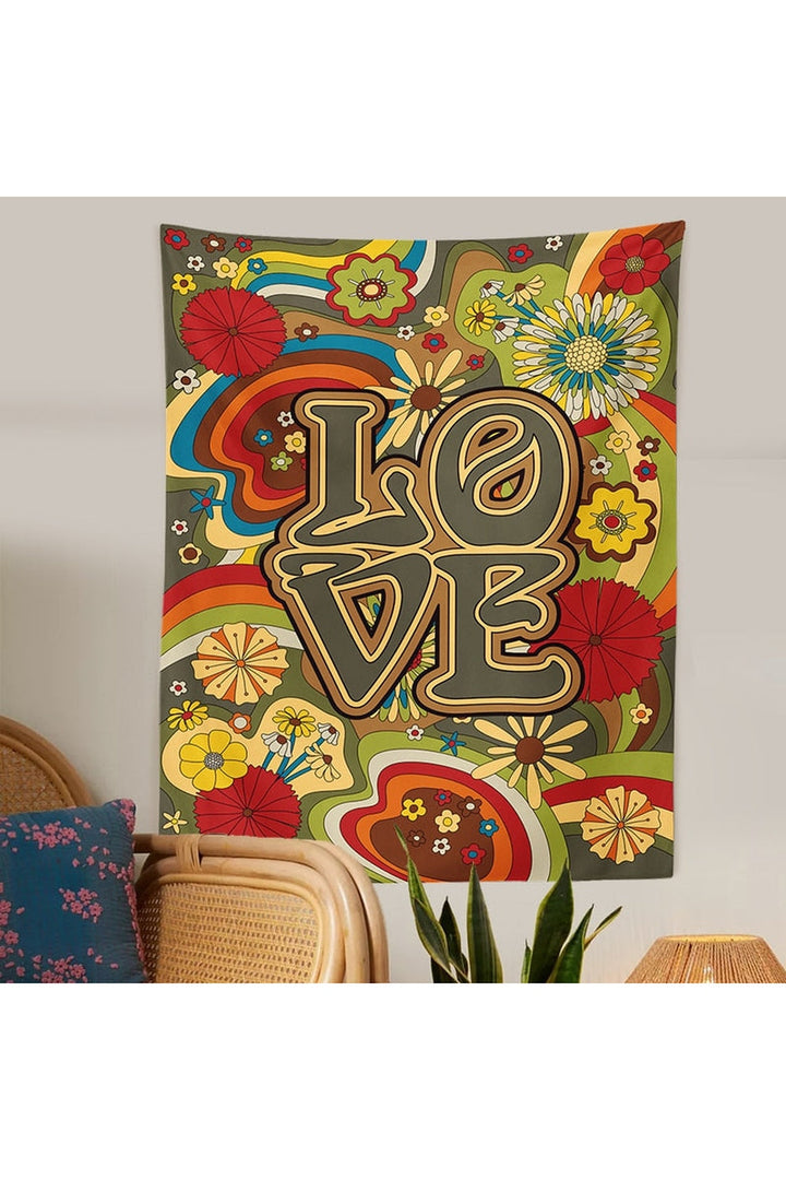 and Flower Art Tapestry | Bowlift