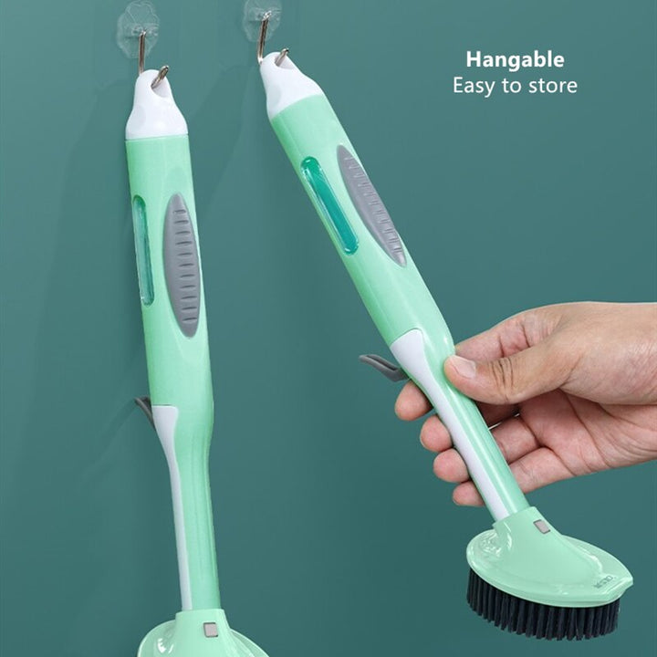BowLift | Soap Saver Long Handle Easy Dishwashing Brush