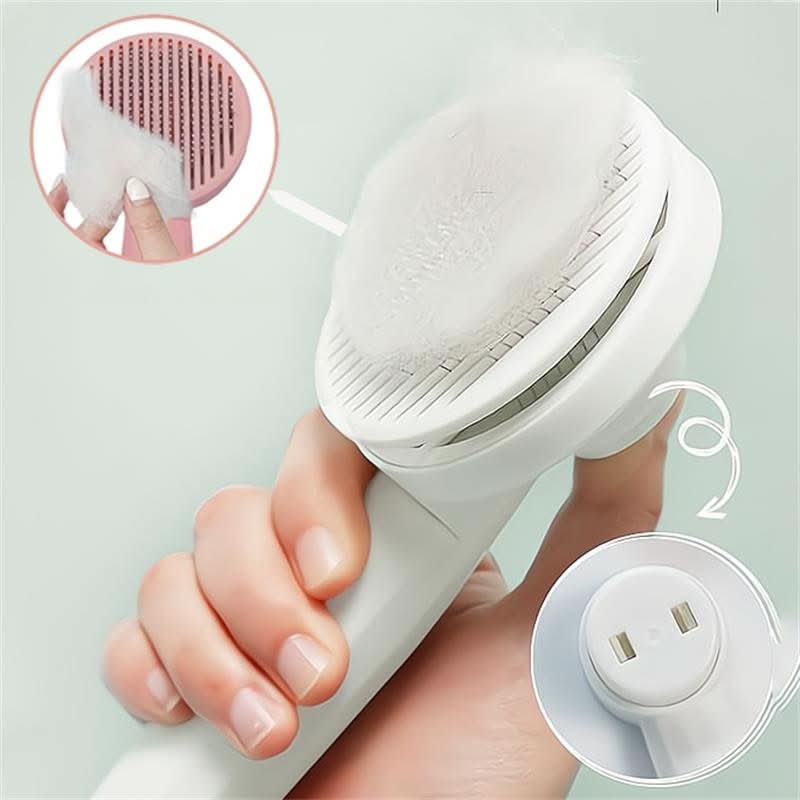 BowLift | SELFCLEAN BRUSH – Self-cleaning cat brush for less hair loss & clean coat