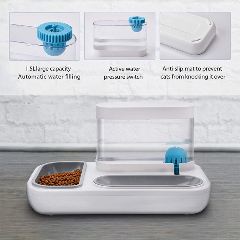 BowLift | Automatic Drinking Fountain Pet Feeding Bowl