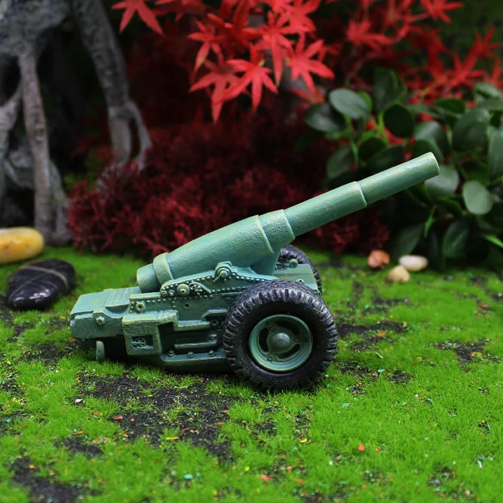 BowLift | 2-Piece Set Mini Wax Gnome Figurine with Cannon