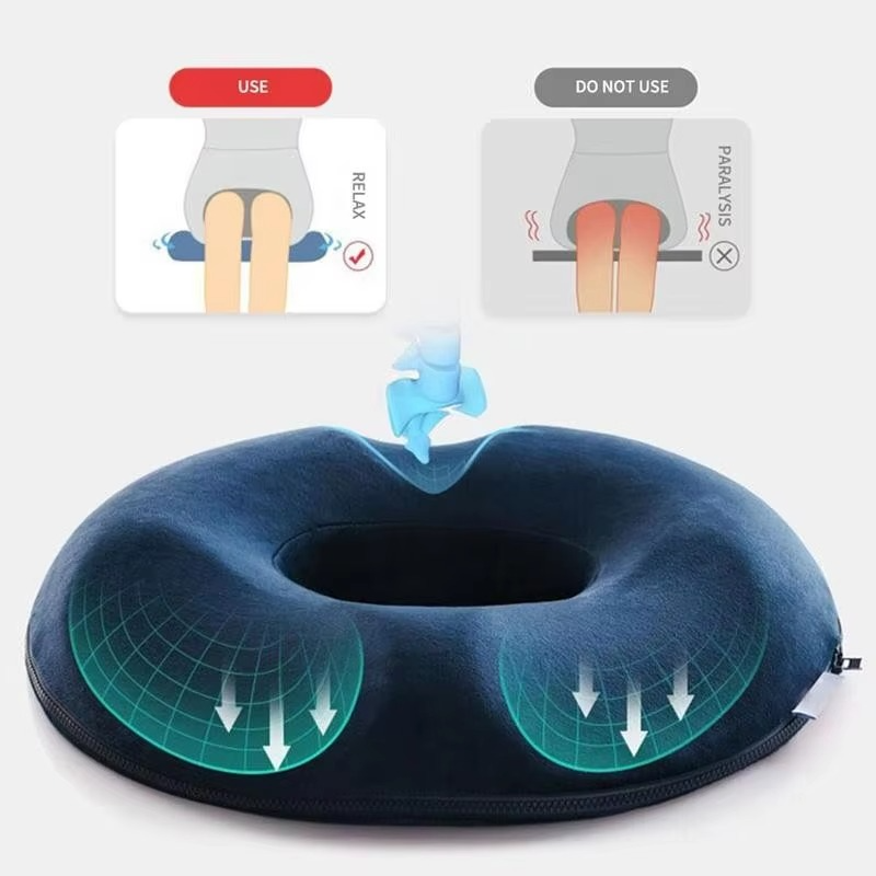 BowLift | Orthopedic Memory Foam Donut Seat Cushion for Hemorrhoid and Tailbone Relief