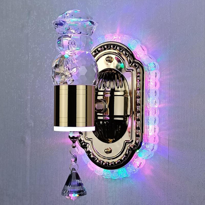 BowLift | Elegant Crystal Flower Dimming Wall Lamp
