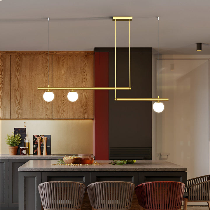 BowLift | Nordic Glass Linear Luxury Pendant Lamp