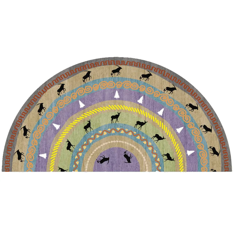 BowLift | Bohemian non-slip semicircular doormat