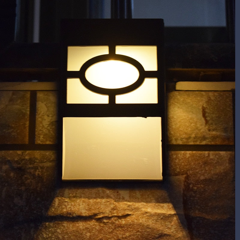 BowLift | HikariGlow – Japanese-Inspired Solar Wall Light for Outdoor Serenity