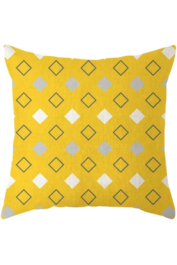 Yellow deer geometry pillowcase | Bowlift
