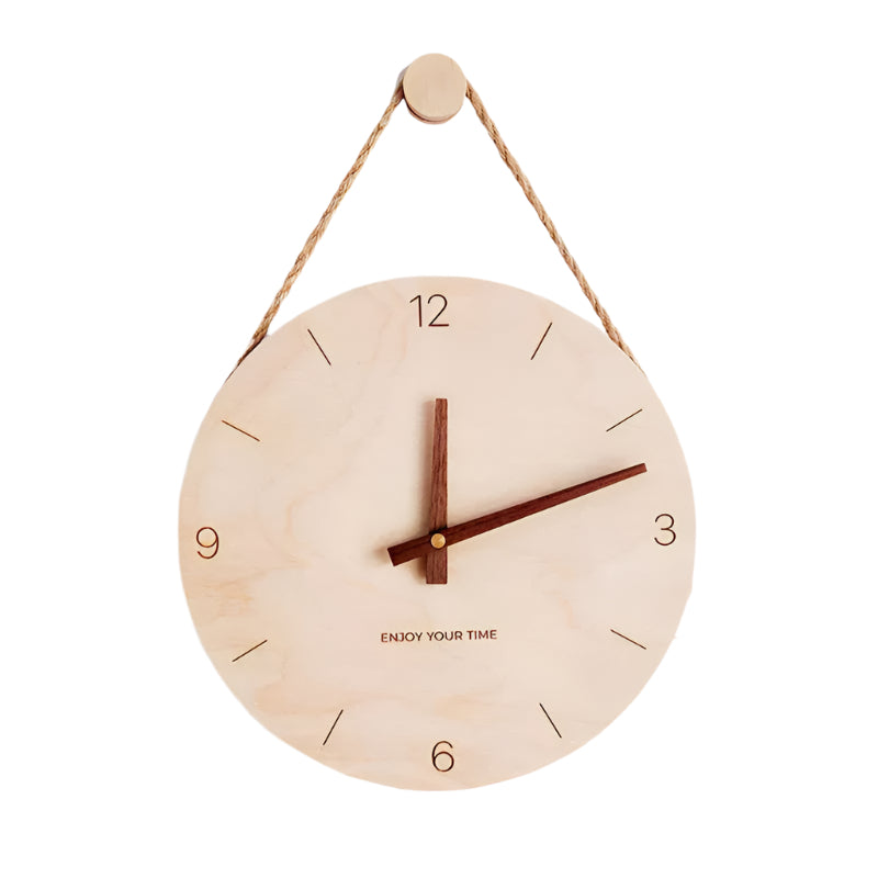 WoodHush Minimalist Wall Clock Bowlift