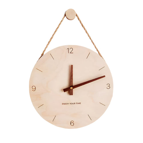 WoodHush Minimalist Wall Clock Bowlift