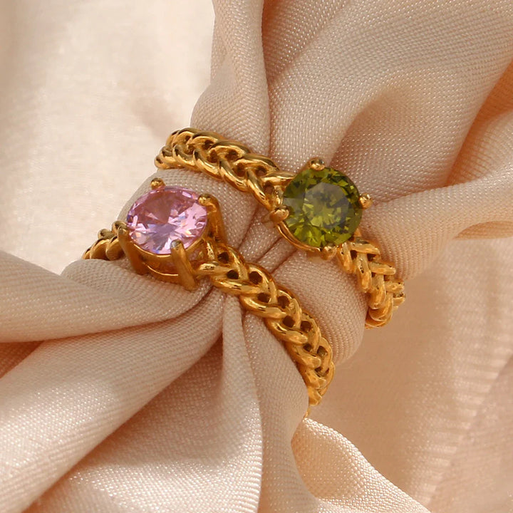 BowLift | Classy Woven Band Diamond Ring