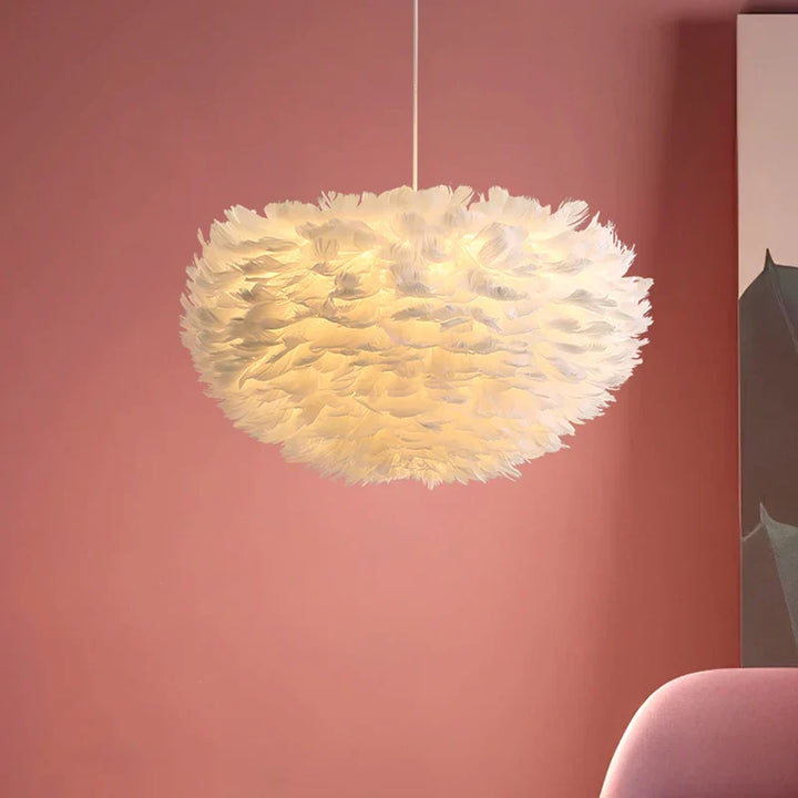 Cloud Like Realistic Feather Chandelier | Bowlift