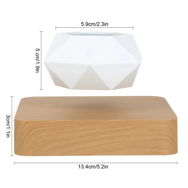 BowLift | Magnetic Levitating Bonsai Planter, Floating Flower Pot for Home and Office Décor