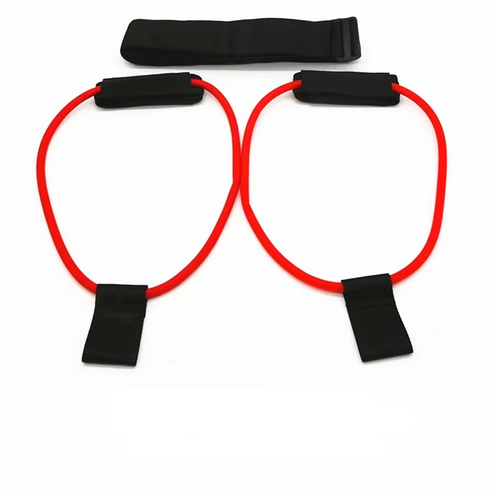 BowLift | Resistance Training Belt with Elastic Bands for Squats, Leg Strength and Agility Workouts