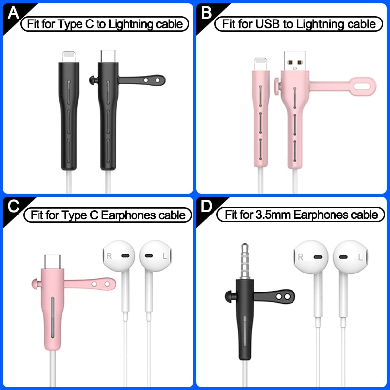 BowLift | Silicone Cable Cord Protector Clip