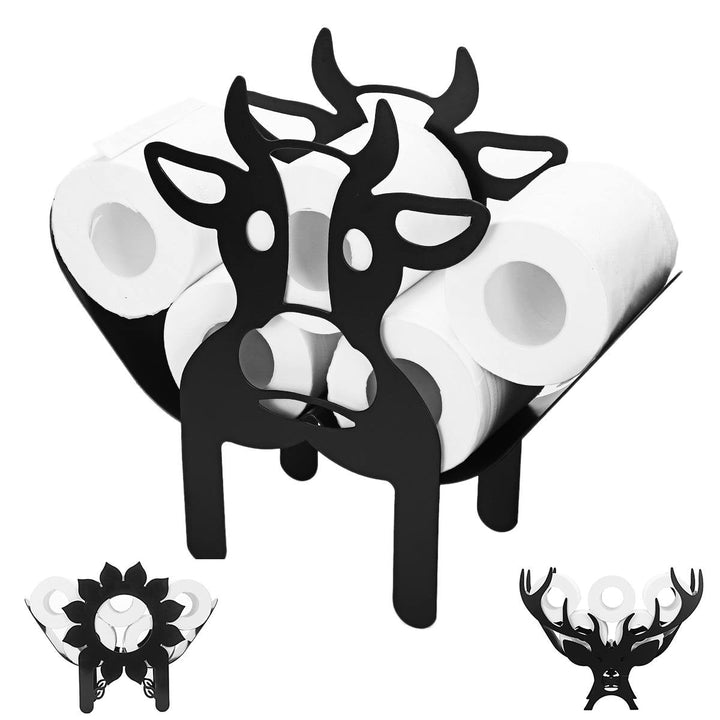 BowLift | Toilet paper holder ROLLITIER | Animal motif made of iron | 33.5×53.5×8.5 cm | Wall decor & storage in one