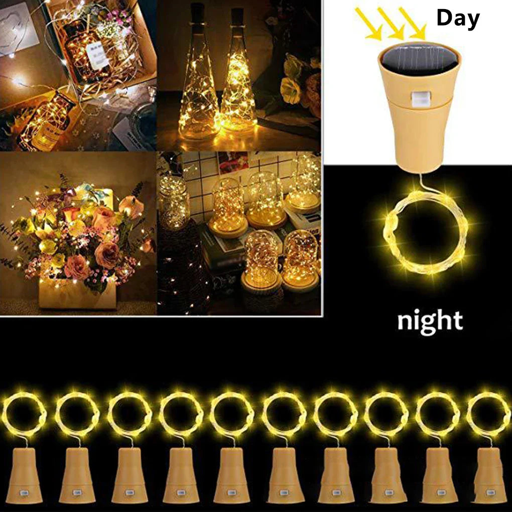 BowLift | Solar-Powered Bottle Cork String Lights