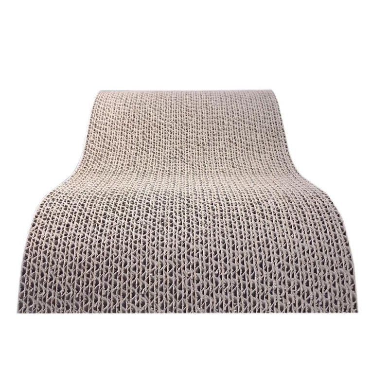 Scratching pad for cats made of corrugated cardboard reversible and furniture-friendly Bowlift