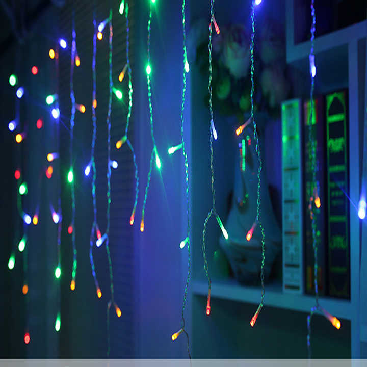 BowLift | LED Starry Sky Icicle Light String – Decorative Light Curtains for Christmas and Garden