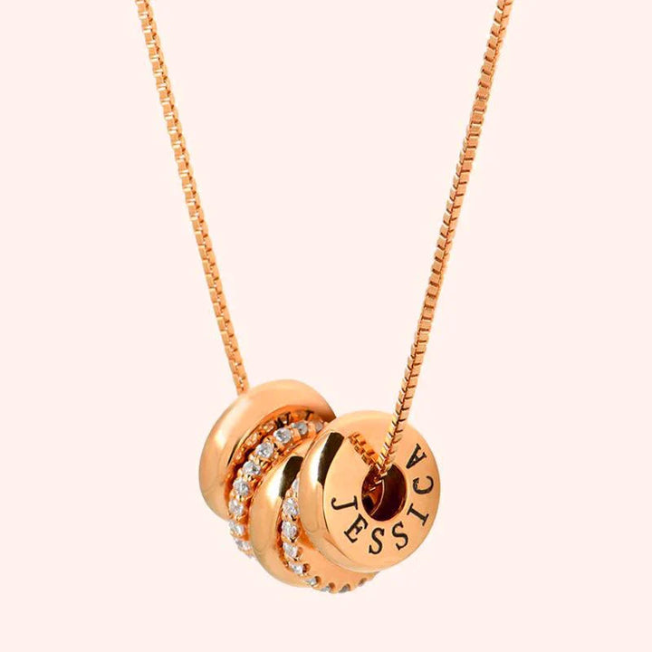 BowLift | 18k Personalized Name Dainty Diamond Disc Necklace