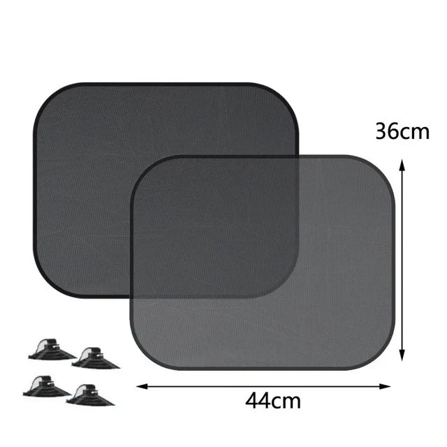 BowLift | AutoShade UltraMesh Set | UV protection & heat blocker | For front & rear windscreen | Universally suitable