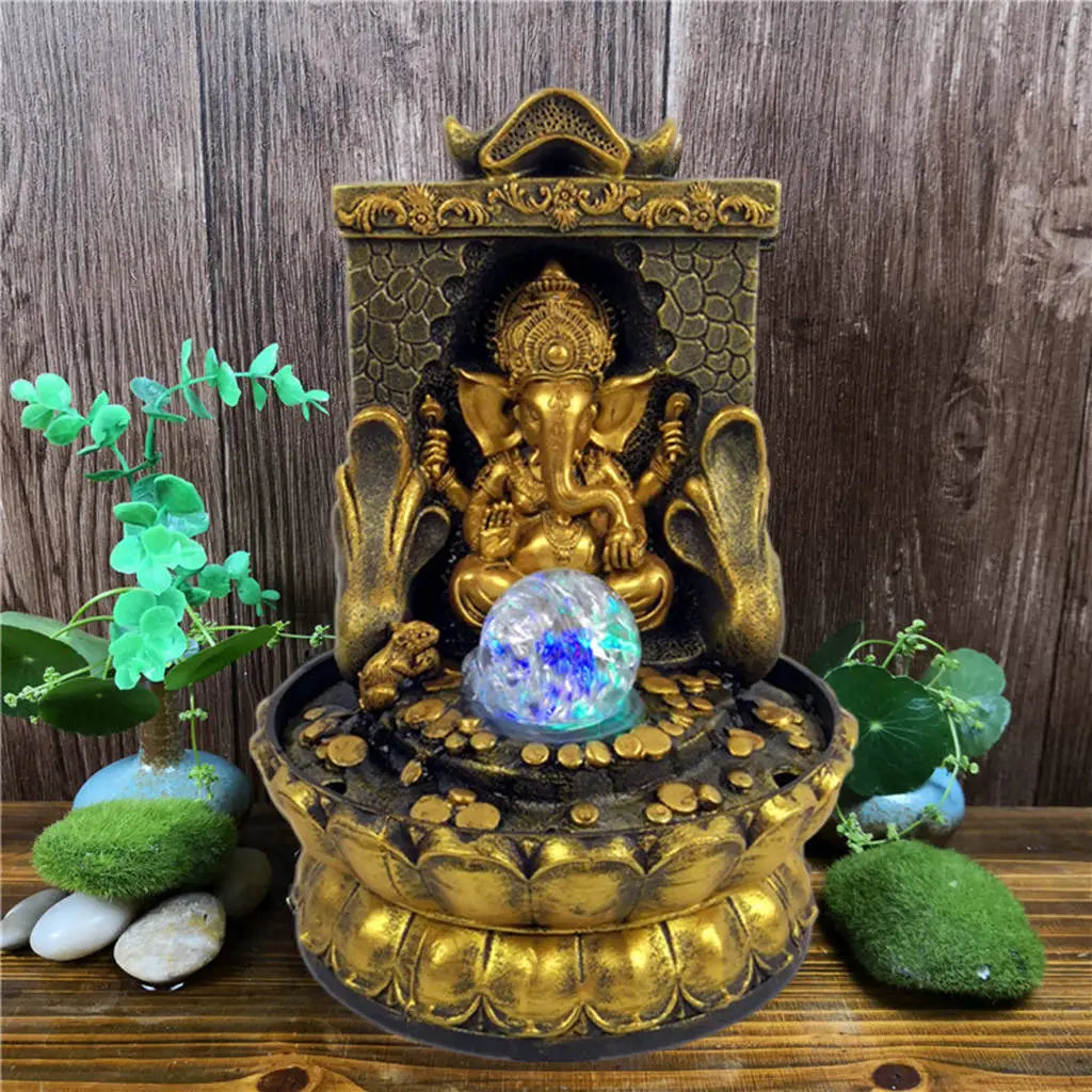 BowLift | Stunning Ganesha Statue with LED Inner Water Source