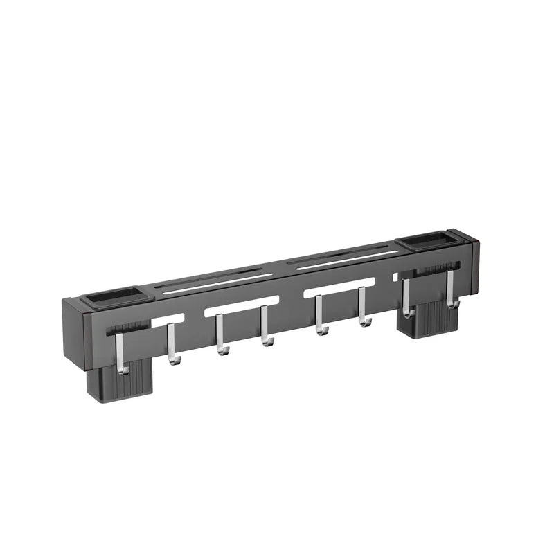 BowLift | Organize Your Kitchen: Stainless Steel Wall-Mounted Knife Holder Shelf - Nail-Free Storage Shelf with Hooks for Cutlery - Cabinet Organizer for a Tidy Kitchen