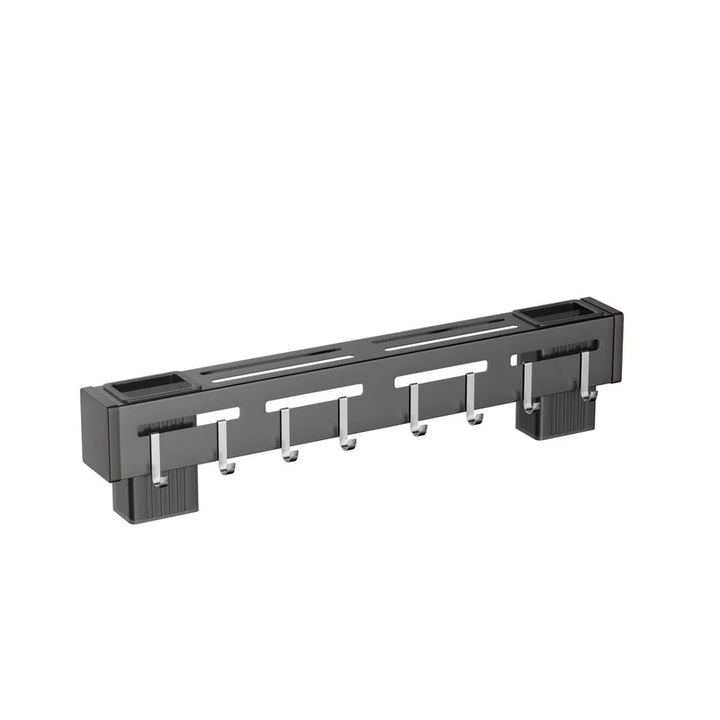 BowLift | Organize Your Kitchen: Stainless Steel Wall-Mounted Knife Holder Shelf - Nail-Free Storage Shelf with Hooks for Cutlery - Cabinet Organizer for a Tidy Kitchen