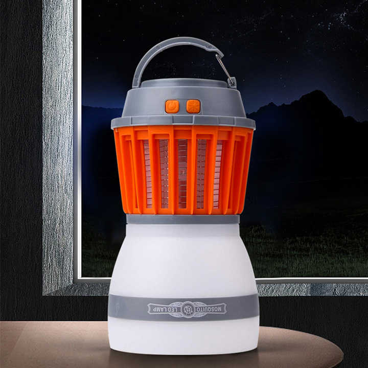BowLift | Solar LED Mosquito Lamp with Integrated Lantern – Effective Insect Protection and Lighting for Garden and Camping