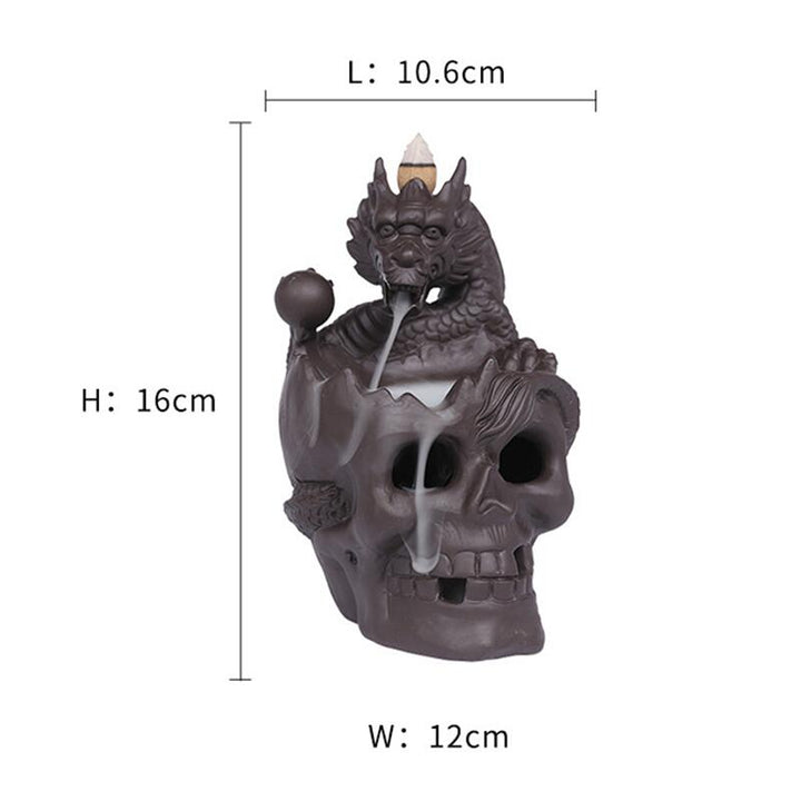 BowLift | Dragon Skull LED Incense Burner