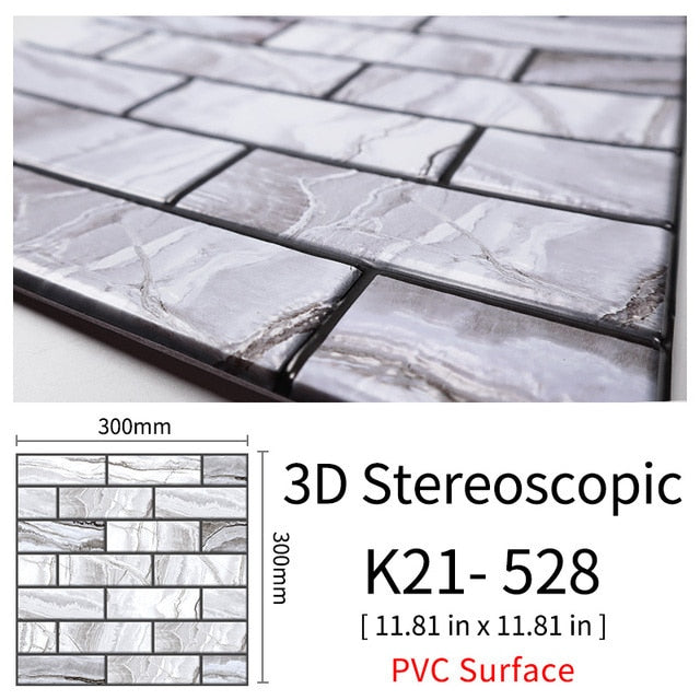 BowLift | 3D Self-Adhesive Cobblestone Wall Stickers