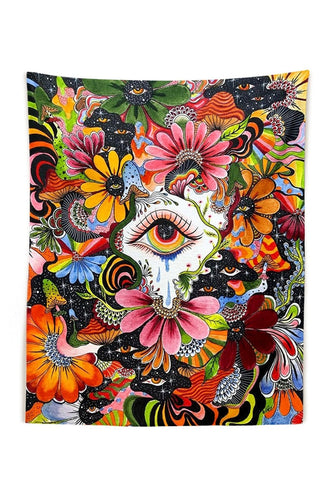 in Wonderland Psychedelic Tapestry | Bowlift