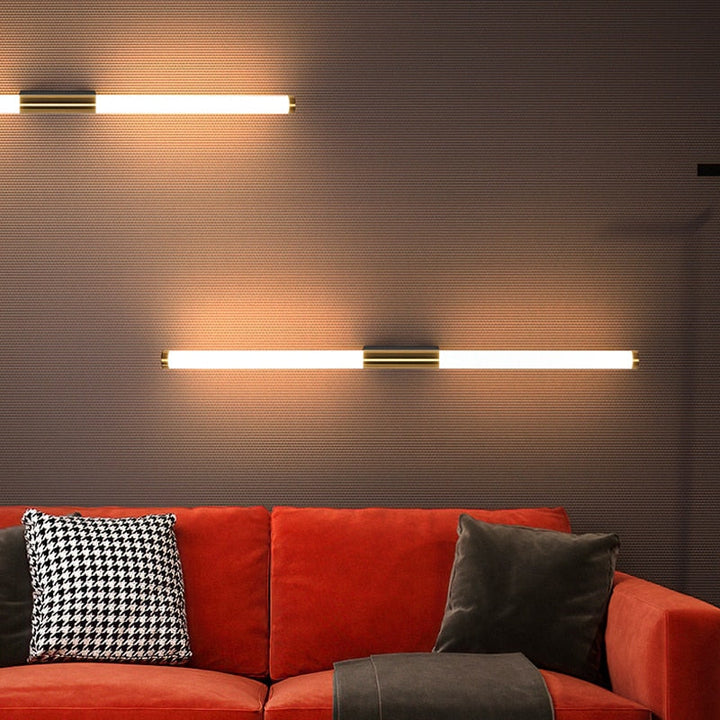 BowLift | BarGleam – Minimalist Gold Wall Lamp with a Modern Twist