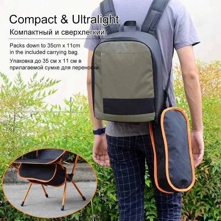 BowLift | Camporo Outdoor Set | Folding Chair & Beach Blanket | Ultralight & Compact | For Travel & Nature