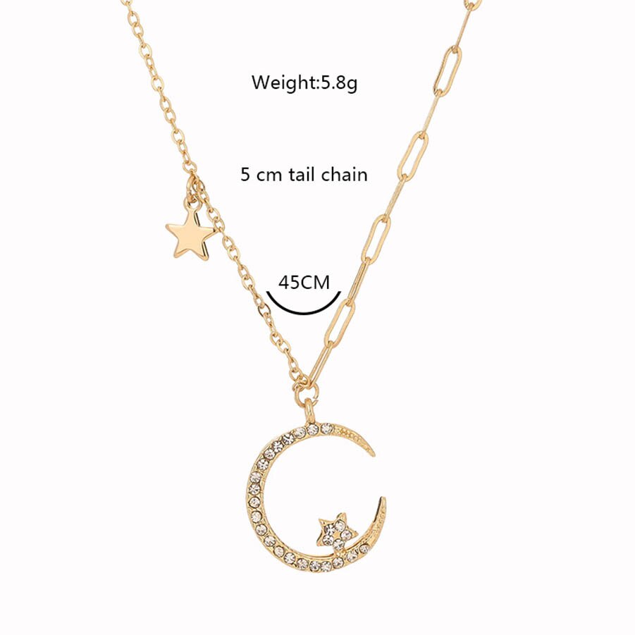 BowLift | Charming Moon Long Chain Necklace