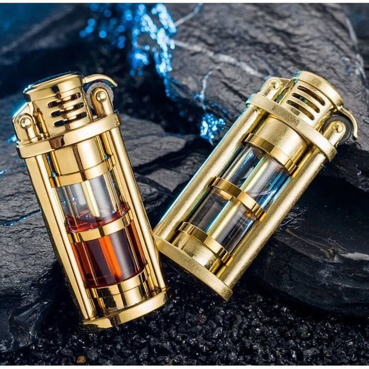 Transparent Windproof Metal Kerosene Flame Fusion Lighter | Bowlift