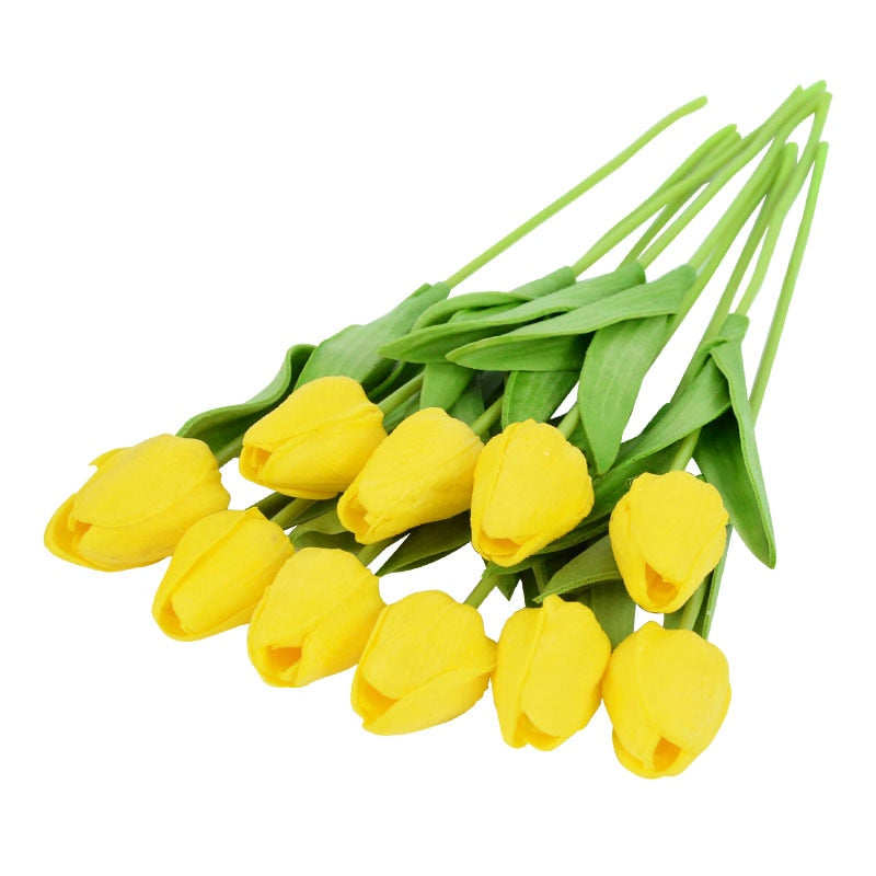 BowLift | Artificial Flower Bouquet with Tulips, Decoration (10 Pieces)