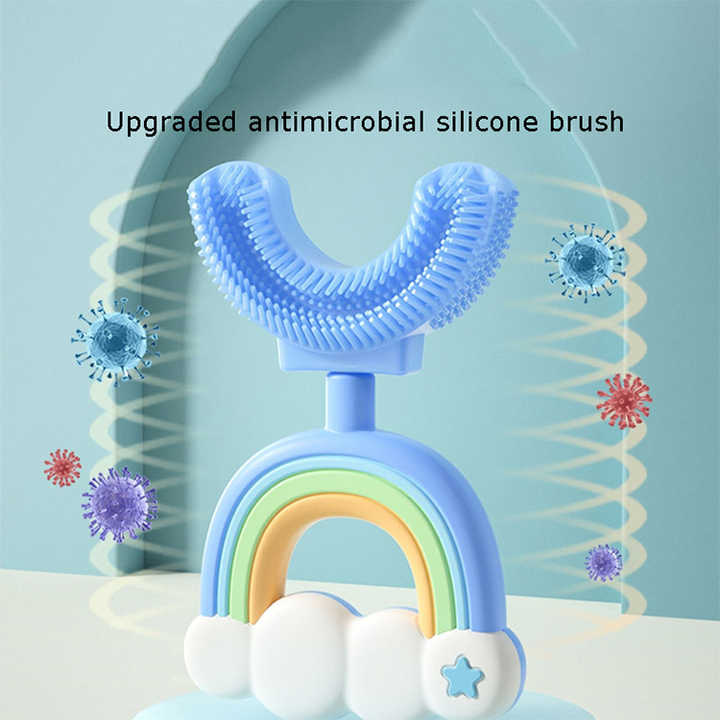 BowLift | Silicone Children's Toothbrush U-Design Rainbow