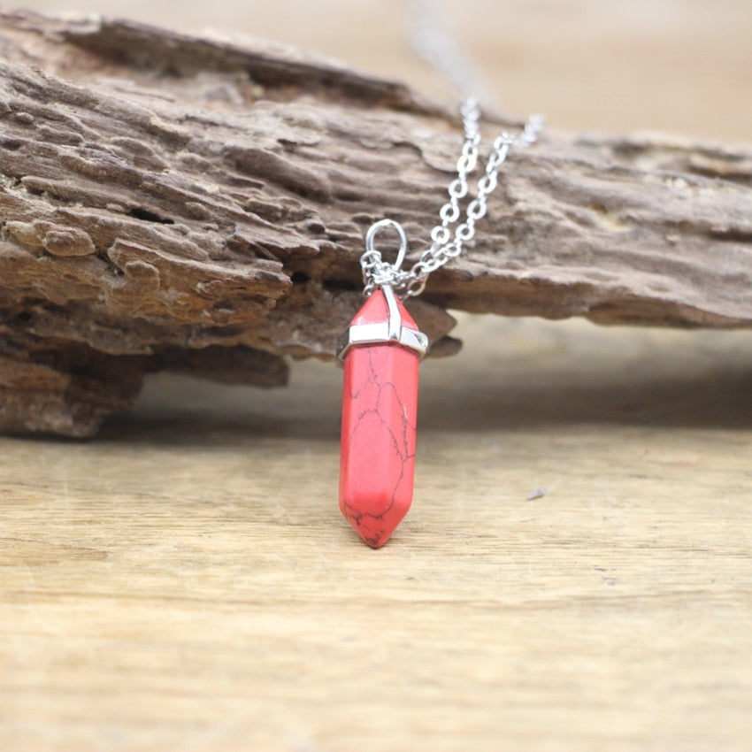 BowLift | Hexagon Natural Stone Chakra Necklace