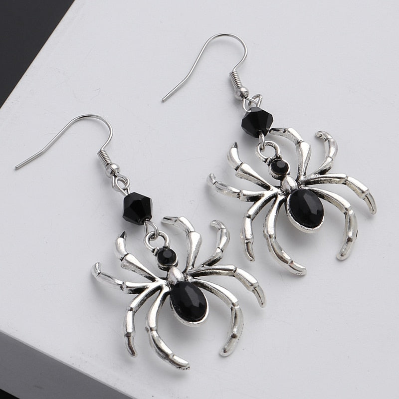 BowLift | Black Spider Artsy Mystical Earrings