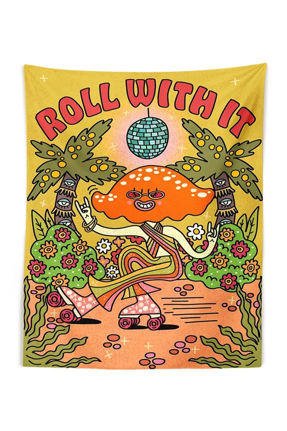 With It Hippie Wall Tapestry | Bowlift