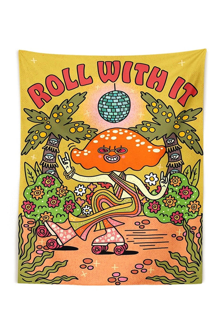 With It Hippie Wall Tapestry | Bowlift