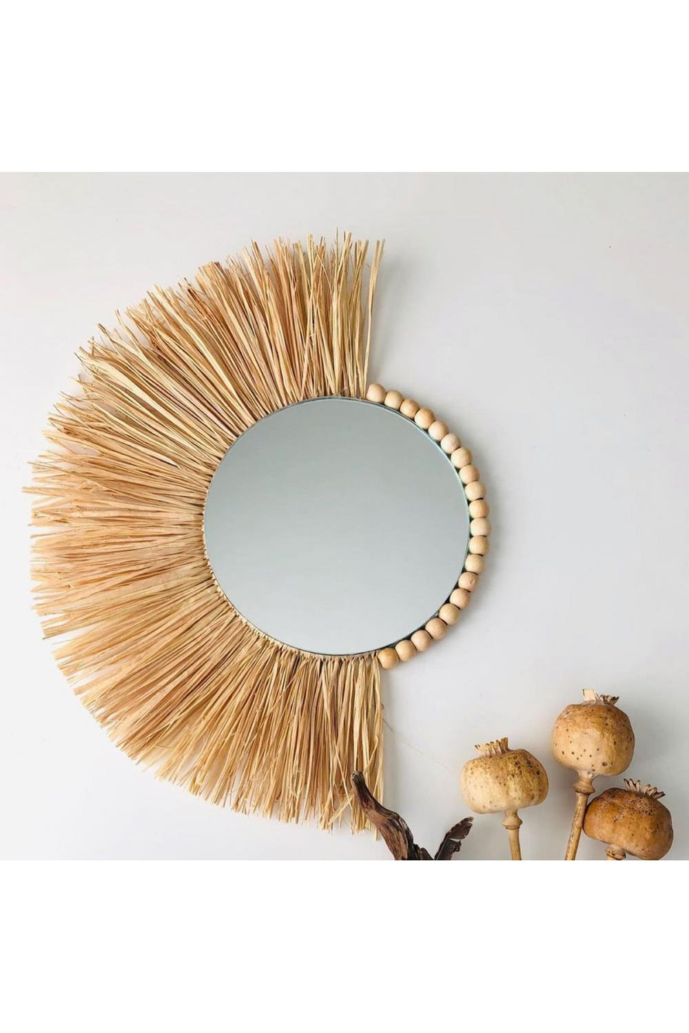 Straw Hat Style Mirror | Bowlift