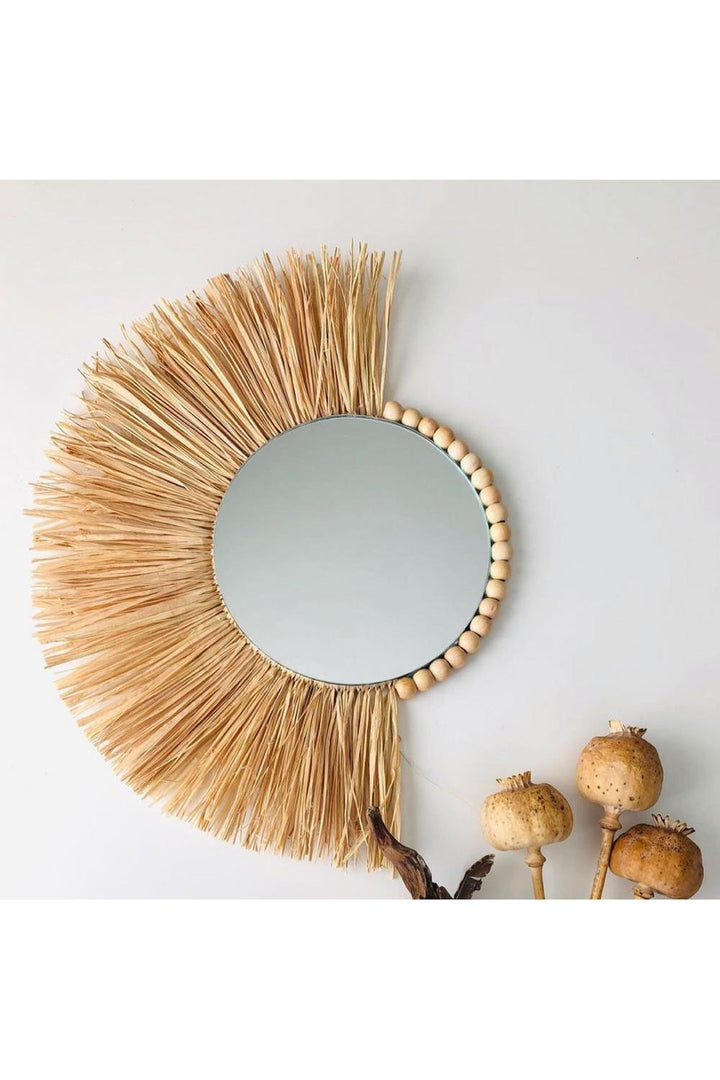 Straw Hat Style Mirror | Bowlift