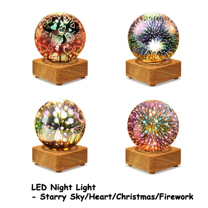 BowLift | LumiNova 3D Night Light | Color Changing Starry Sky Lamp | USB LED Decorative Light | For Bedrooms & Gift Ideas