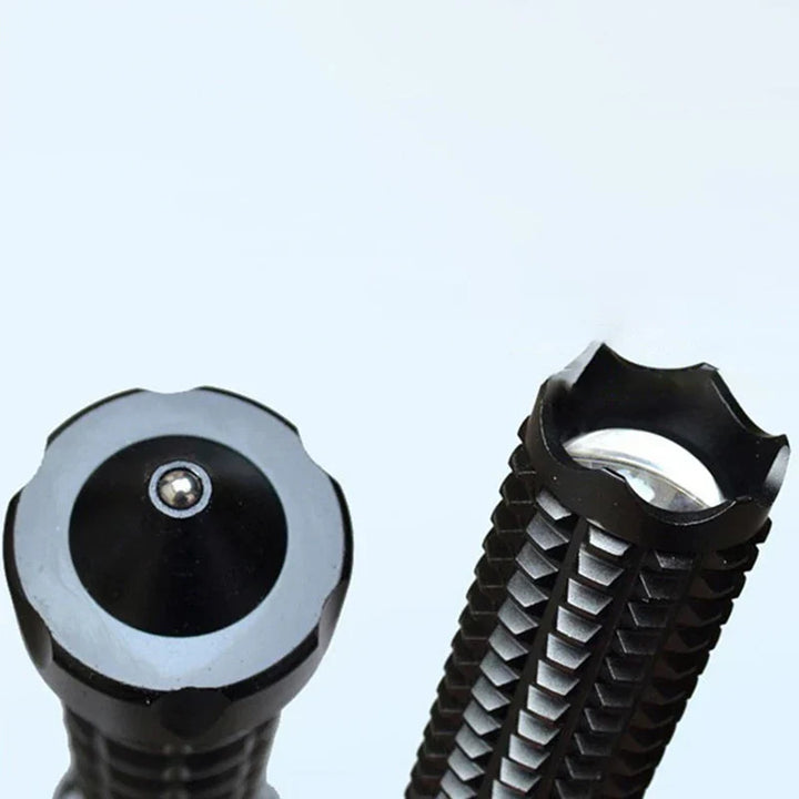 Tactical Rechargeable Flashlight Telescopic Self Defense Stick | Bowlift